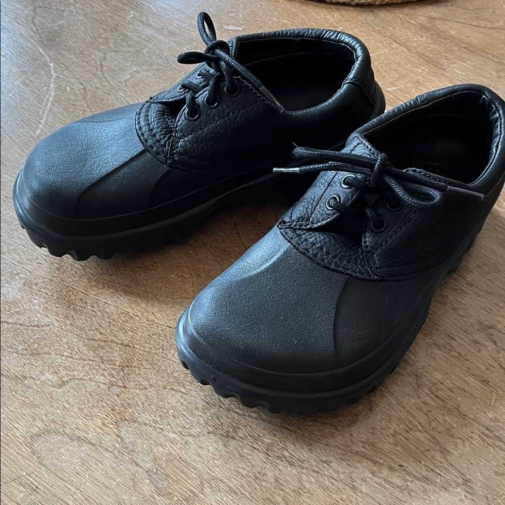 CROCS Black Lace-Up Casual deck shoe